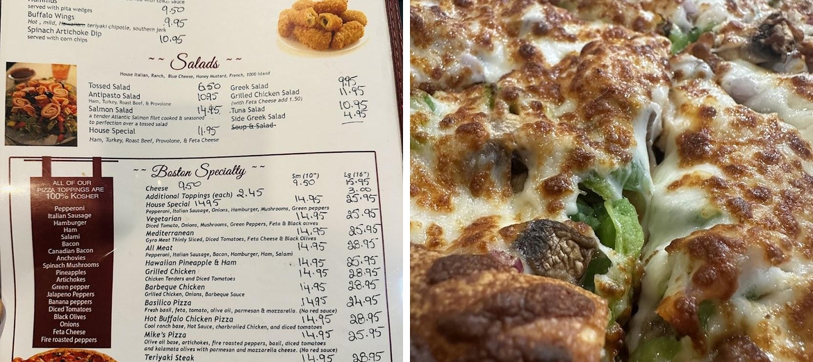 Boston Pizzeria of Fernwood Menu